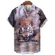 thumbnail image 3 of Nuevas camisas de animales para hombres, ropa con estampado de tigre en 3D, camisas de manga corta para hombres, ropa informal de moda, blusas unisex de moda Harajuku, 3 of 5