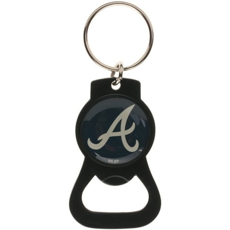 Atlanta Braves Black Framed - Atlanta Braves Bottle Opener Keychain - Black - No Size