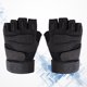 thumbnail image 4 of Guantes tácticos de medio dedo para deportes al aire libre, protección y calidez (negro, talla XL), 4 of 5