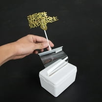 LOLIPPYY 1Set White Cake Money Box Durable Safe Material Money Pulling Case for Birthday Party Decoration