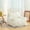 White, variant on Kumix Bean Bag Chair for Adults with Armrests, Oversized Comfy Beige Beanbag Lounge Lazy Floor Sofa Chair for Living Room, Bedroom & Dorm, Cozy Fluffy Single Cloud Mini Couch, Pink