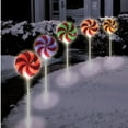 thumbnail image 3 of Brite Star Candy Lollipop Pathway Christmas Lights - Color Changing 7.25-inch Pathmarker Ideal for Outdoor Lighting, 3 of 13