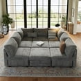 thumbnail image 7 of Senfot Modular Sectional Sofa,Cloud Sectional Couches, Couch Sectional with Large Storage & Ottoman for Living Room, l-Shape (Gray 9-Seater), 7 of 7