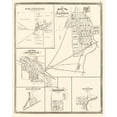 thumbnail image 2 of Baskin 20x24 Black Ornate Wood Framed with Double Matting Museum Art Print Titled - Auburn Indiana Landowner - Baskin 1876, 2 of 4