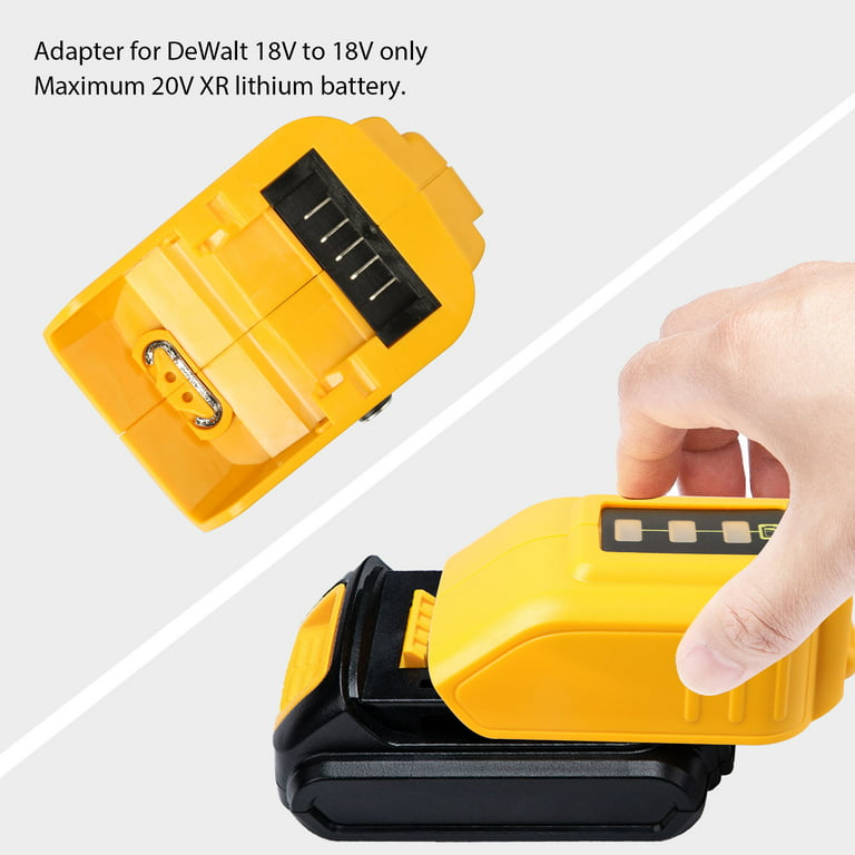 Konverter USB Telefon Ladegerät Li-Ion Akku Adapter 12V / 20V für Dewalt  Dcb090