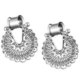 thumbnail image 4 of Bohemia ahueca hacia fuera de filigrana tribu de material acero inoxidable cuelga para los oídos 6 mm-12 mm Plata Antigua 12mm, 4 of 9
