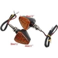 thumbnail image 2 of indicadores de motocicleta, 15 luces LED de señal de giro, 12 V, impermeables, universales para motocicleta, scooter, cuatriciclo, crucero, todoterreno (amarillo), 2 of 5