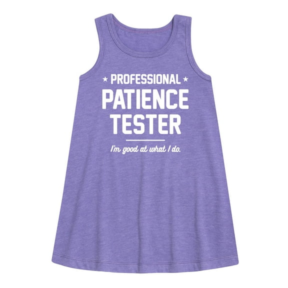 Instant Message - Professional Patience Tester - Toddler & Youth Girls A-line Dress