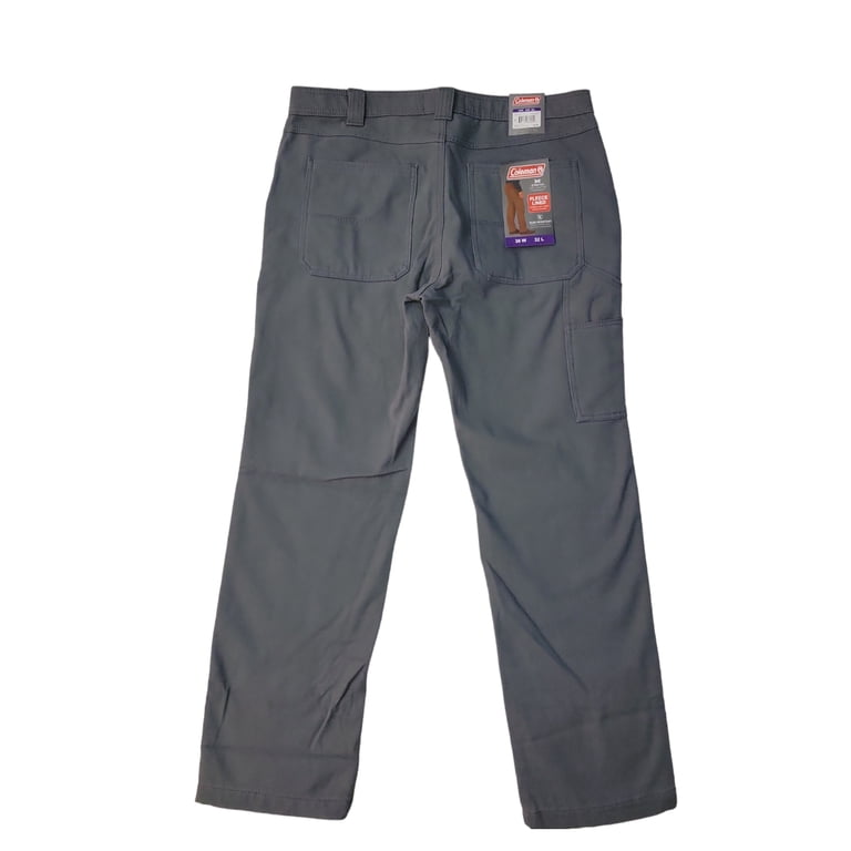 メンズウェア MENS WARM BASIC PANTS Coleman Men's Fleece Lined Tear Resistant Durable Stretch Tough