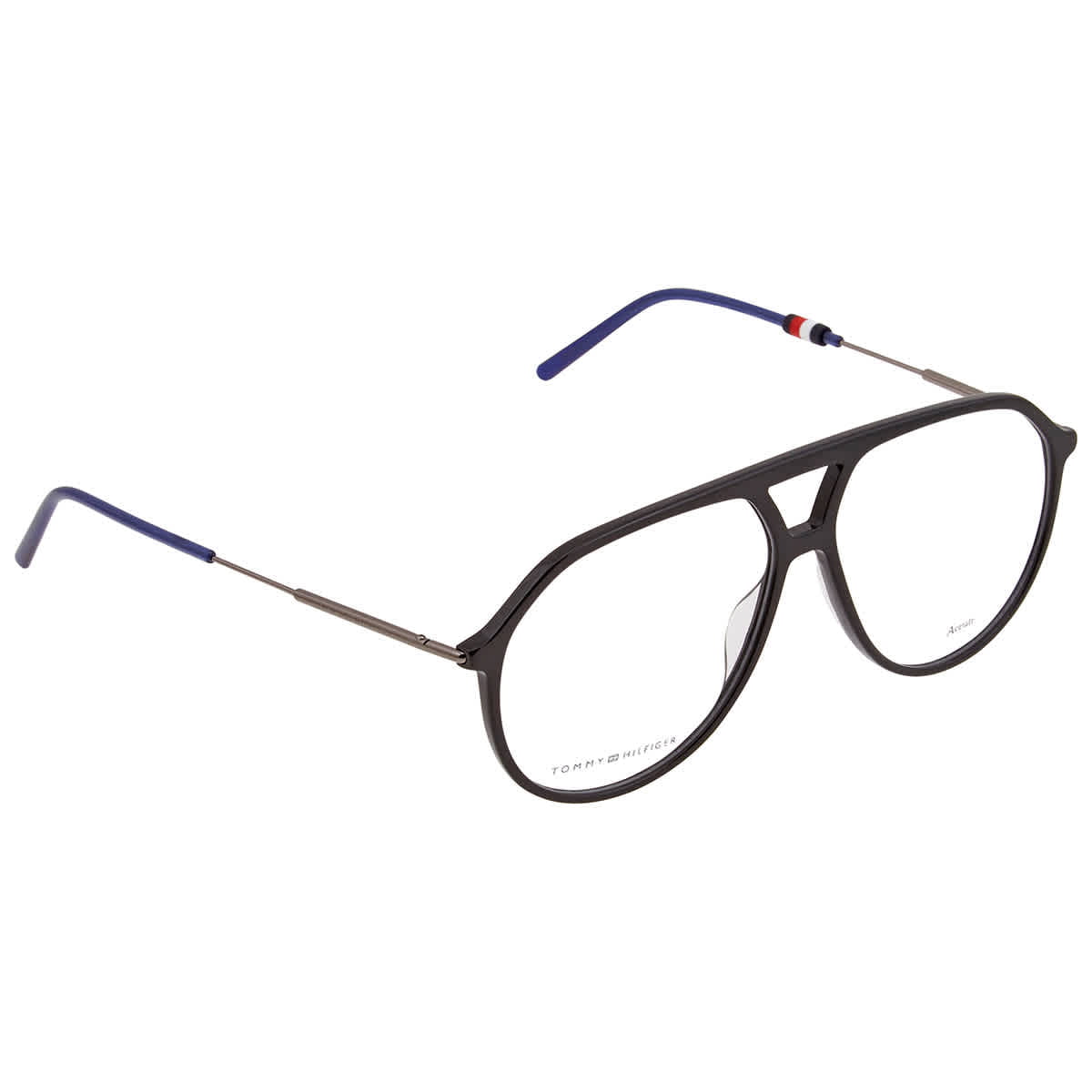 hvor ofte Landsdækkende Justering Tommy Hilfiger Men's Black Pilot Eyeglass Frames TH162908070057 -  Walmart.com