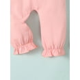 thumbnail image 5 of 12 Months Baby Girls One-piece Bodysuit 18 Months Girls Sleeveless Jumpsuit Toddler Girls Suspender Bodysuit Pink, 5 of 6
