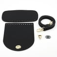 thumbnail image 1 of Qarigey Kit de correas de hombro inferiores para hacer bolsos de cuero PU, suministros para manualidades, hebilla de reparación, regalos para mujeres, Bolsas de mensajero y de hombro Negro, 1 of 6