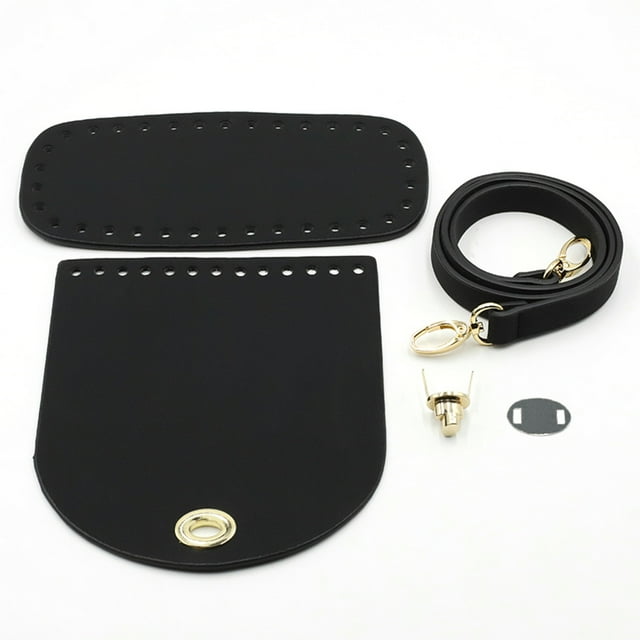 stanreset PU Leather Bag Making Bottom Kit Replacement Purse DIY Crafts Repair Hardware Gifts Accessories Home Crafting Kits Black 1Set