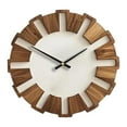 thumbnail image 3 of Wall Decoration Clock Wooden Watch Silent Quartz 30cm Suitable for Bedroom Study Farmhouse, 3 of 7
