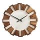 thumbnail image 3 of Reloj de pared redondo de madera, reloj de regalo, reloj decorativo colgante de estilo rústico. 30 centímetros, 3 of 7