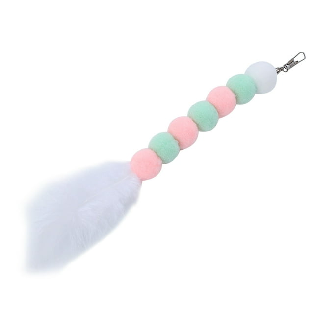 Cat Toy Feather Refill Cute DIY Cat Teaser Attachment Cat Wand Replacement