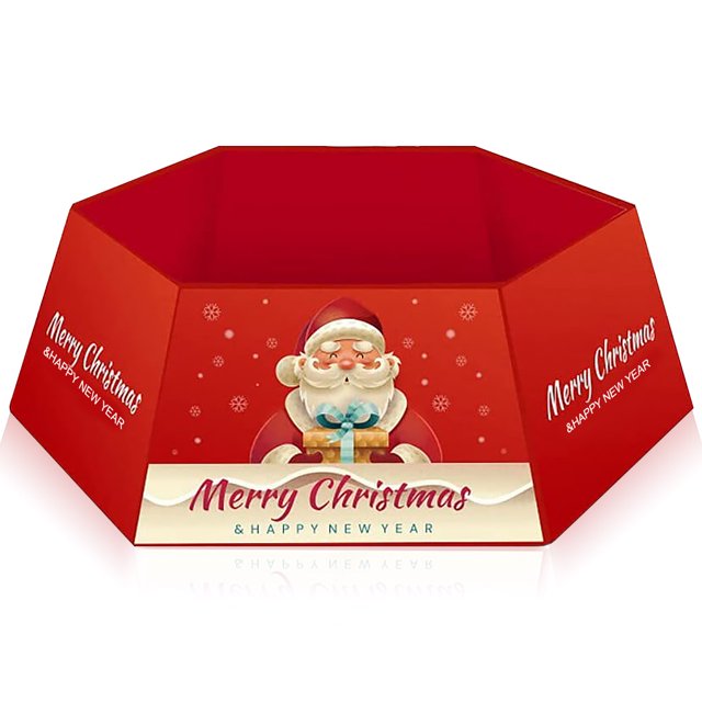 Ounissouiy Feliz árbol de Navidad Collar copos de nieve anillo de Navidad fiesta interior exterior suelo Festival decoración artesanía regalo nuevo Kits de decoración para fiestas uno