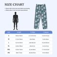 thumbnail image 2 of Mens Pajama Pants - Soft Sleep & Lounge Pants for Men, Bohemian Cute Rabbit Flower Tree Cuteness Casual PJ Bottoms Pants with Pockets, 2 of 5