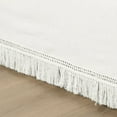 thumbnail image 4 of Lush Decor Boho Fringe 15-Inch Tailored Drop Easy Fit Bedskirt Neutral Single Queen 60X80+15, 4 of 11