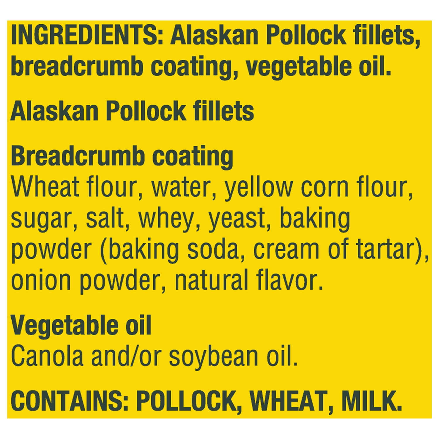 Gorton’s Panko Breaded Fish Fillets, Wild Caught Alaskan Pollock, 10 Count
