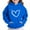 Blue, variant on Thetops Toddler Hoodie 4T, Blue - Cute Heart Graphic with Sparkle, Kangaroo Pocket, Soft Polyester, Machine Washable, Durable Kids Everyday Wear