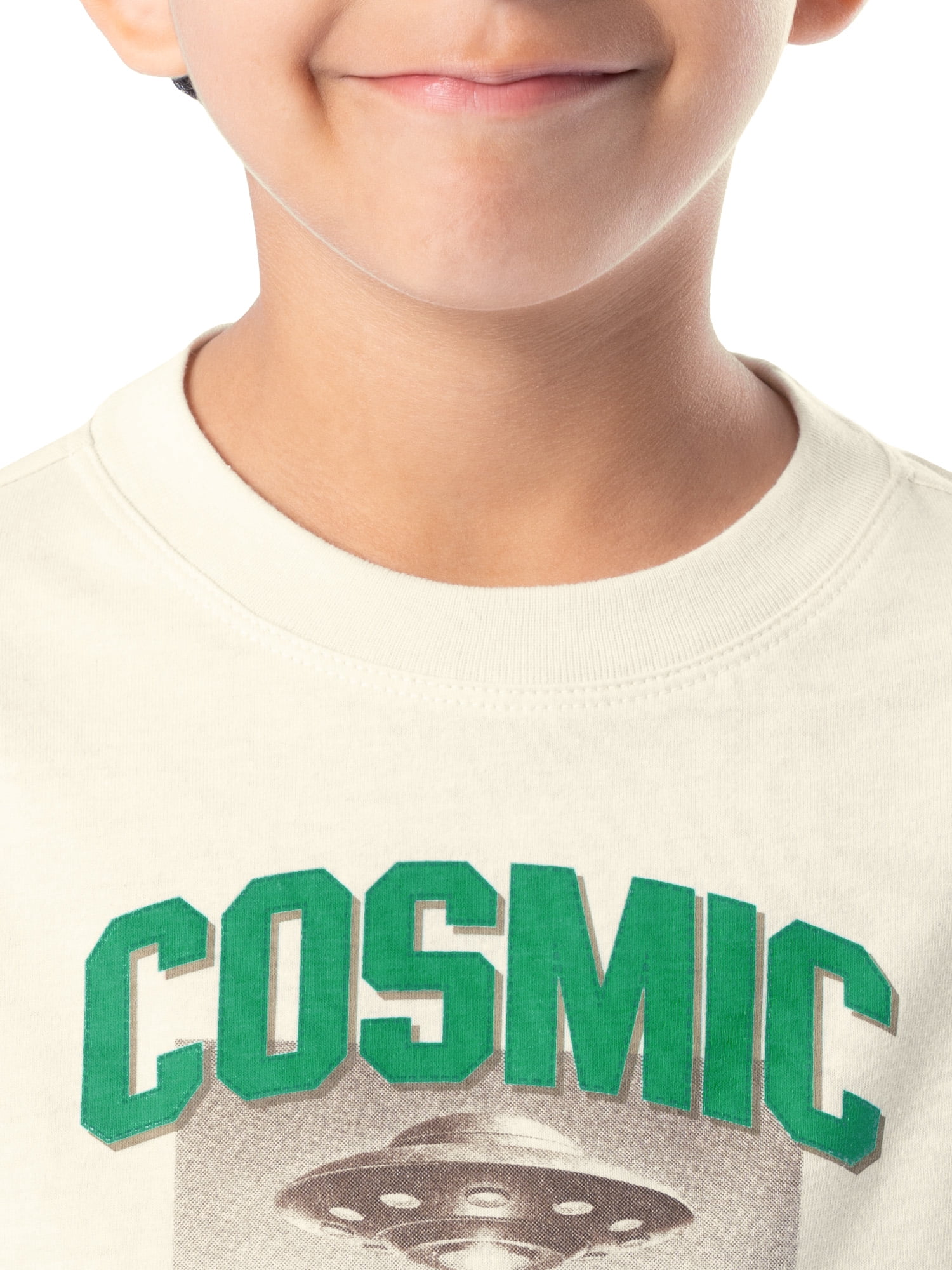 Wonder Nation Boy's Long Sleeve Elevated Graphic T-Shirt, Sizes 4-18 & Husky