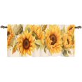 thumbnail image 3 of 1 Panel Retro Rustic Plants Curtain Valance for Windows, Farmhouse Floral Leaf Rod Pocket Short Window Treatment Decor Drapes for Kitchen, Bathroom, 54" X 18", 3 of 6
