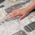 thumbnail image 3 of Addison Rugs Dream Shag Premium Machine Washable Transitional Wine Bottles Gray Rectangle Rug, 3' x 5', 3 of 8
