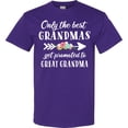 thumbnail image 3 of Inktastic Only the Best Grandmas Get Promoted to Great Grandma T-Shirt, 3 of 5