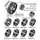 thumbnail image 4 of Titanium wedding ring set for men and women 8mm brushed silver size no. 12, 4 of 5