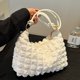 thumbnail image 2 of Bolso de hombro con entramado de diamantes de color puro, sencillo e informal para mujer, nueva tendencia de primavera, bolso cruzado de gran capacidad, 2 of 5