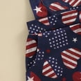 thumbnail image 5 of Okbabeha Toddler 4th of July Outfit Little Girls Boys Overalls Shorts Independence Day Clothes Kids Fourth of July Clothing, 5 of 7