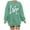 AB73 Green, variant on Tisuna Oversized Crewneck Sweatshirt For Women Love Letter Print Long Sleeve Pullover Tops Fashion Comfortable Ladies Valentine'S Loose Fit Outfits Beige Size L