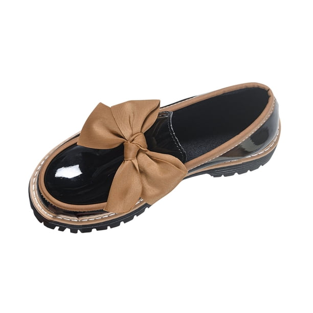Mujeres Zapatos Casuales Arco Cuero Patente Grueso Suelto Mochilas, las Mujeres Más Tamaño Primavera Verano de Moda Cómodo Multi Color