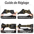 thumbnail image 2 of Arnés negro XS para gatos, correa para perros pequeños, arnés ajustable para gatitos, collar reflectante para gatos, chaleco transpirable para conejos, gatos europeos de pelo corto, Maine Coon, persas, 2 of 5