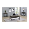 thumbnail image 3 of Cliff 3 Piece Brown Engineered Wood Lift Top Coffee and End Table Set, 3 of 6