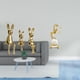 thumbnail image 2 of Figura de familia de conejos y caballos, estatua moderna, colección de adornos de mesa, escultura animal para vitrina, estantería, centro de mesa de d, 2 of 8