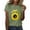 (Type 23)Army Green, variant on Patlollav Tops for Womens Casual Print Round Neck Pullovers Short Sleeve Blouse T-Shirt