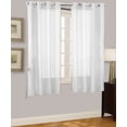 thumbnail image 2 of 2PC SOLID SHEER INDOOR PANEL 8 GROMMETS WINDOW CURTAIN VERSATILE RUBY SEE THRU, 2 of 4