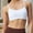 #31White, variant on Womens Spaghetti Thin Strap Sports Bra - Padded Wireless Square Neck Workout Yoga Clothes