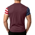 thumbnail image 4 of GrmtClth Gift for Father Casual Dad Papa Print American Flag Top Classic Fourth Of July Patriotic Shirts Lightweight Soft Round Neck Independence Day Tee Hot Pink 3XL, 4 of 4