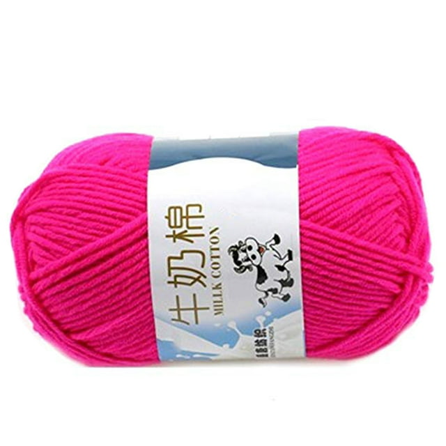 Fil de Coton Lait Multicolore Chaud DIY pour Bébé, Tricot pour Enfants, Couverture Tricotée à la Main, Fil à Crochet
