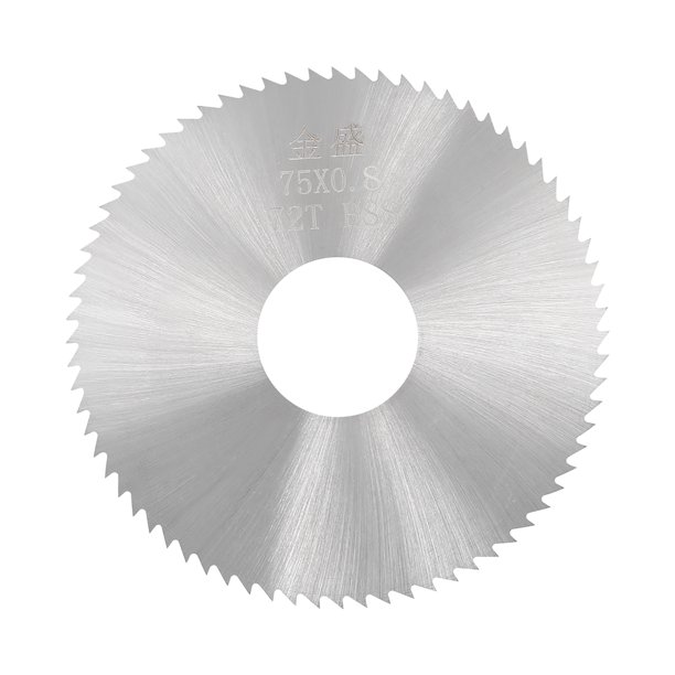 Circular Saw Blades, 75x22x0.8mm 72 Teeth HSS Disc Cutting Blade for