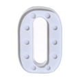 thumbnail image 2 of Light up Letter LED 8.6inch Alphabet Number Symbol Plastic Battery Operated Party Sign Wedding Festival Stand Decoration Christmas Party, Bar, Night Light, Home Decor (Letter O), 2 of 5