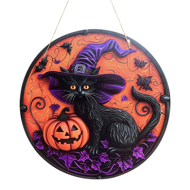 Fiudx Decoraciones navideñas para interiores Nuevo castillo de cuervo de madera para Halloween, decoración para el patio, el hogar, la barra, la pared, la puerta