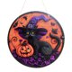 thumbnail image 1 of Fiudx Decoraciones navideñas para interiores Nuevo castillo de cuervo de madera para Halloween, decoración para el patio, el hogar, la barra, la pared, la puerta, 1 of 7