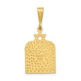 thumbnail image 2 of Ten Commandments & Star of David Pendant Necklace Charm in 14K Yellow Gold with Chain for Women, 2 of 5