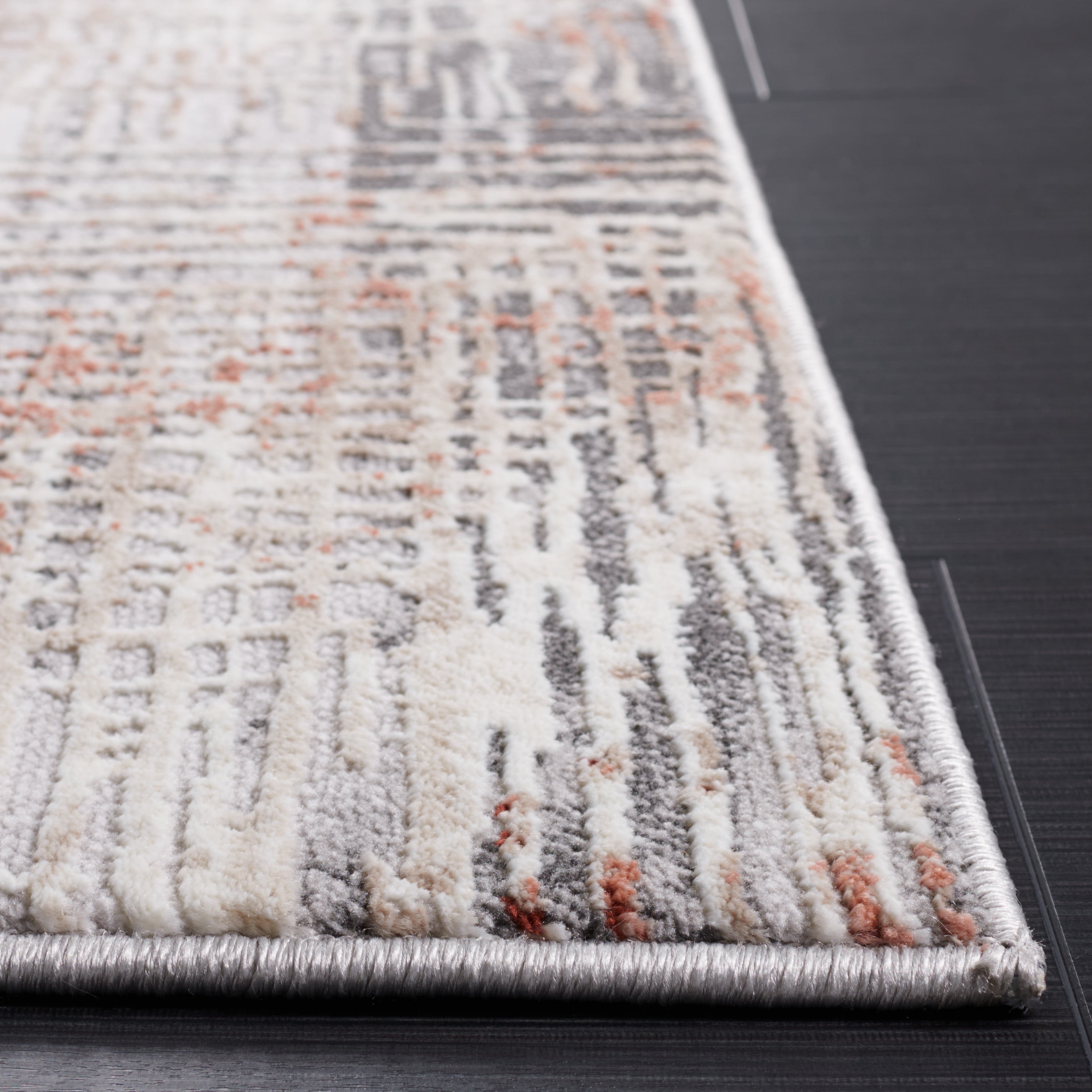 SAFAVIEH Vogue Martha Abstract Area Rug, Rust/Grey, 9' x 12'