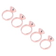 thumbnail image 4 of 5pcs Pigment Ring Cup Reusable Stainless Steel Microblading  Ring Cup For Eyelash Artist Rose Red, 4 of 8
