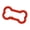 Red, variant on Alloy Bone Keychain Decoration Spring Operated Clasp Available In 6 Playful Color Options